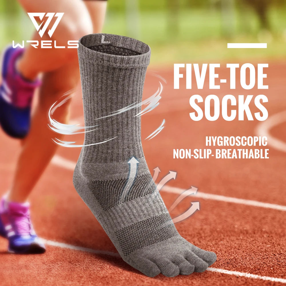 Athletic Five-Finger Running Toe Socks