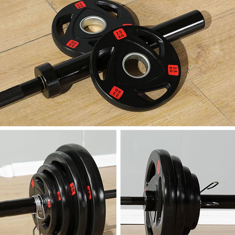 Rubber Anti-Slip Barbell Weight Plates