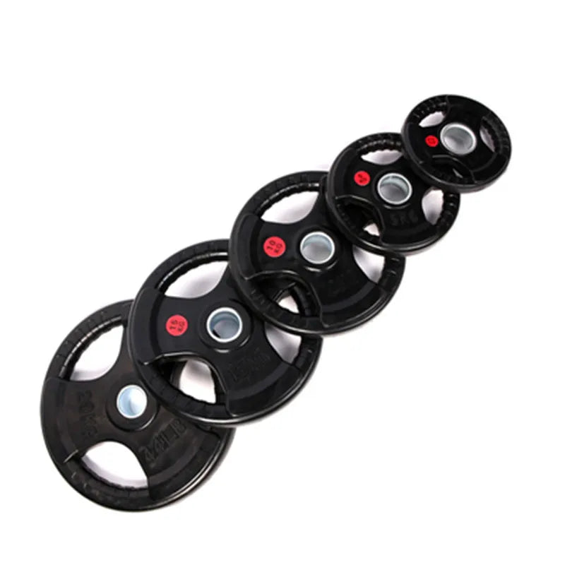 Rubber Anti-Slip Barbell Weight Plates