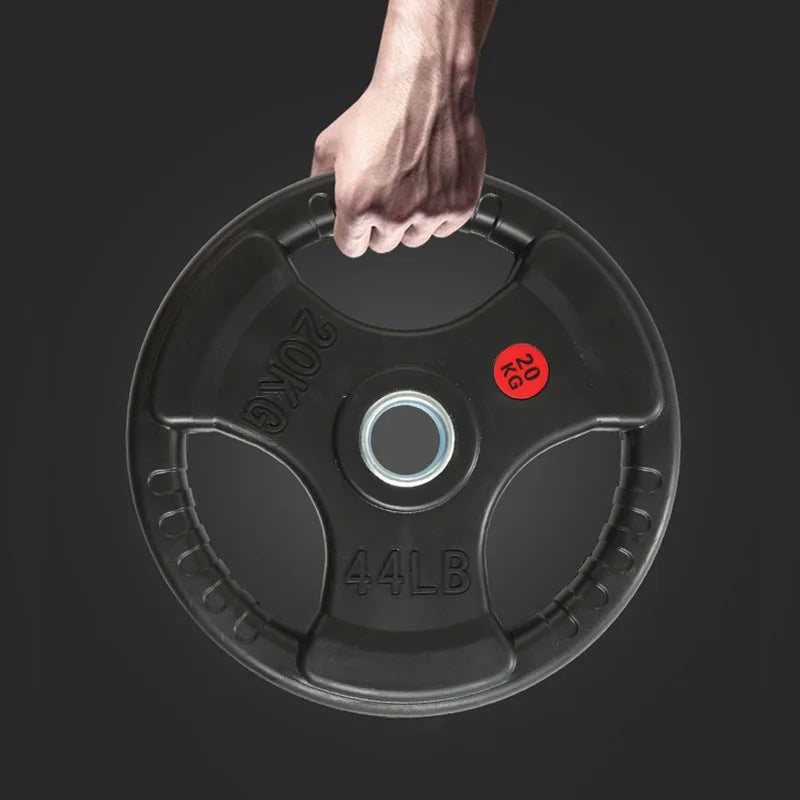 Rubber Anti-Slip Barbell Weight Plates