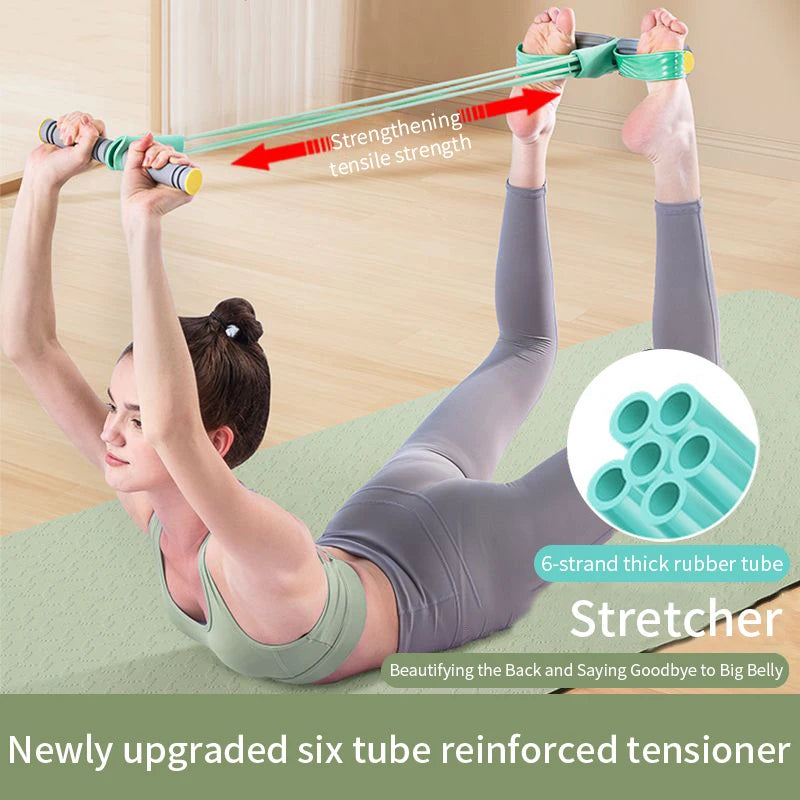 4/6-Tube Yoga Pedal Resistance Band
