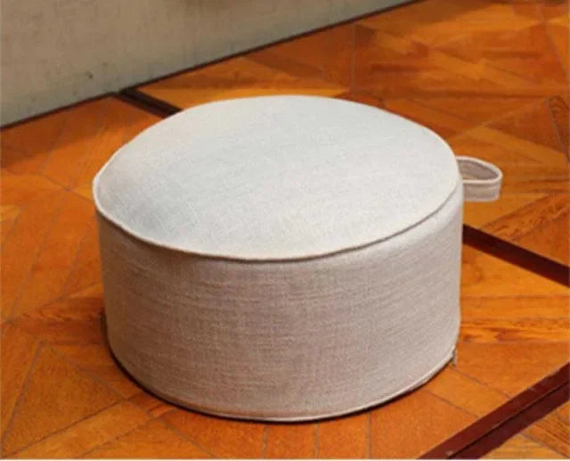 Linen Round Tatami Floor Cushion