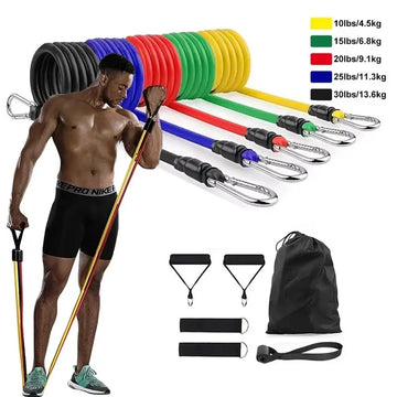 11-Piece Crossfit Resistance Tube Set