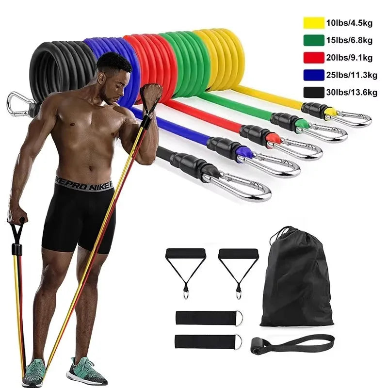 11-Piece Crossfit Resistance Tube Set