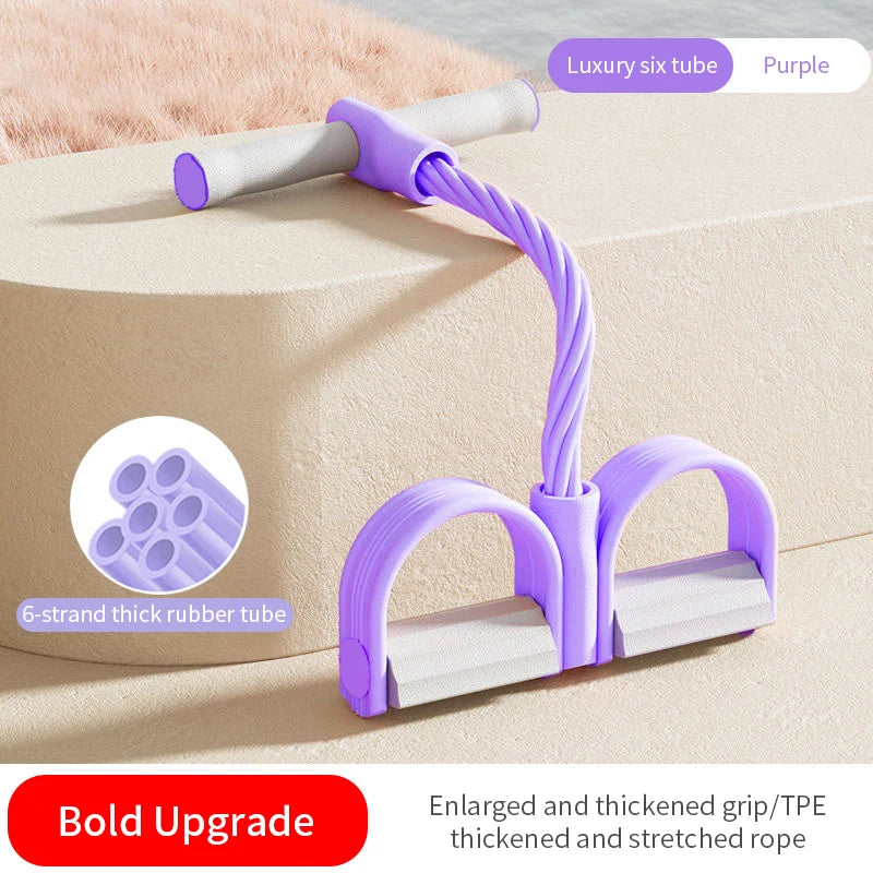 4/6-Tube Yoga Pedal Resistance Band