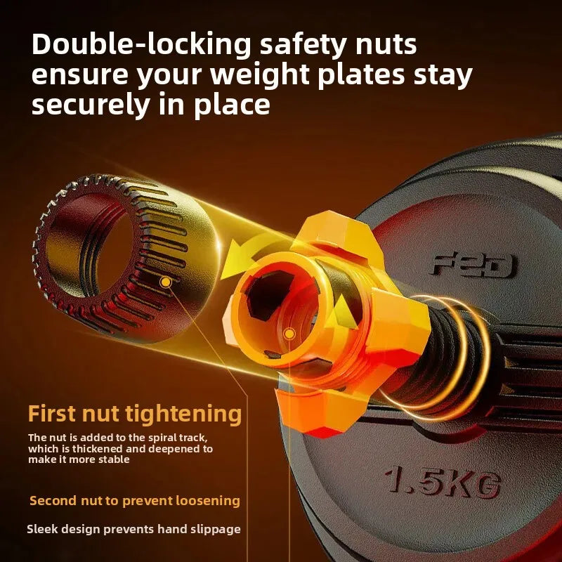 Women’s Dumbbell Barbell Kettlebell Set