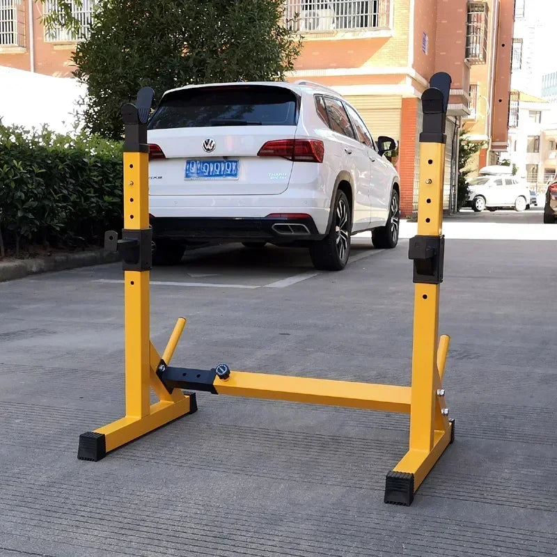 Adjustable Steel Barbell Squat Rack