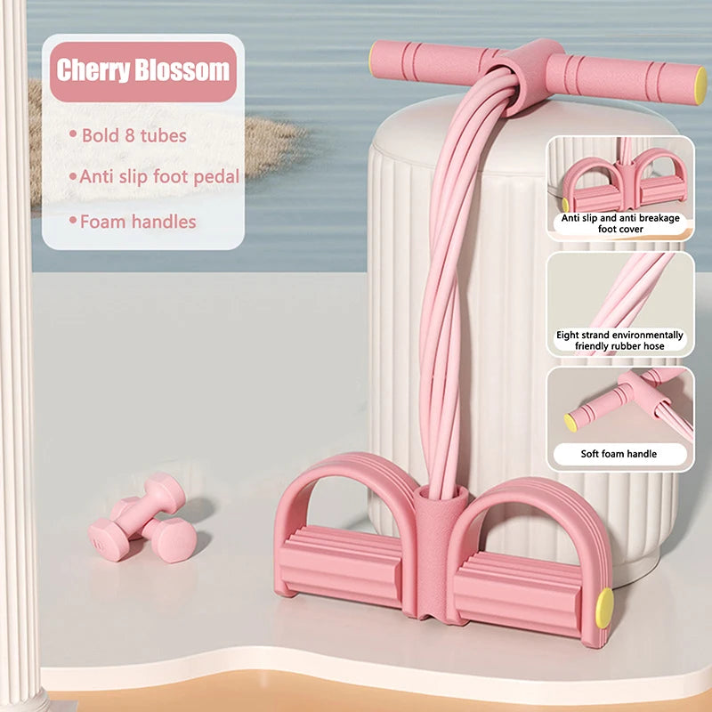 8-Tube Yoga Pedal Puller Rope