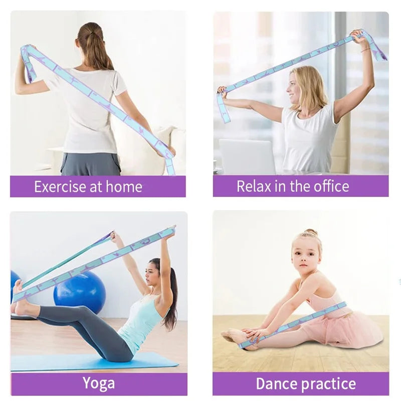 Elastic Yoga Pilates Stretching Belt