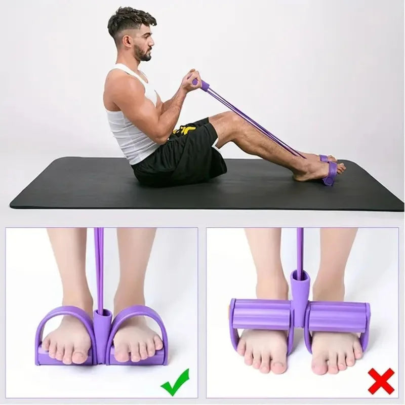 6-Tube Yoga Pedal Puller Band
