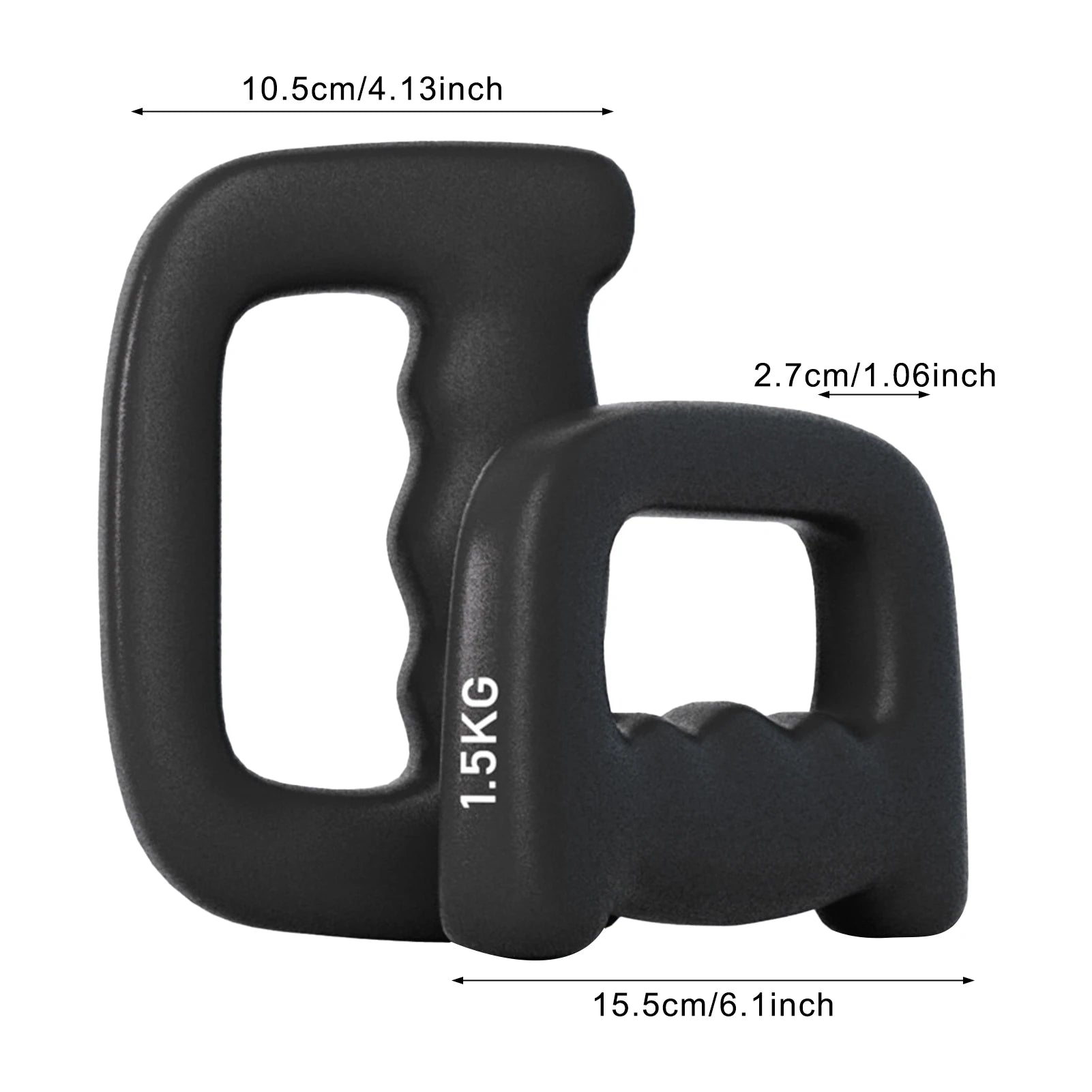 Ergonomic Hand-Shaped Cardio Dumbbells