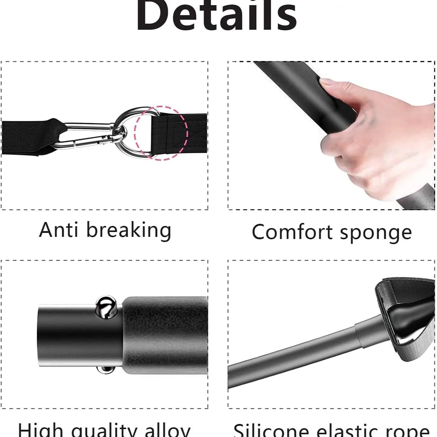 Pilates Bar Resistance Bands Kit