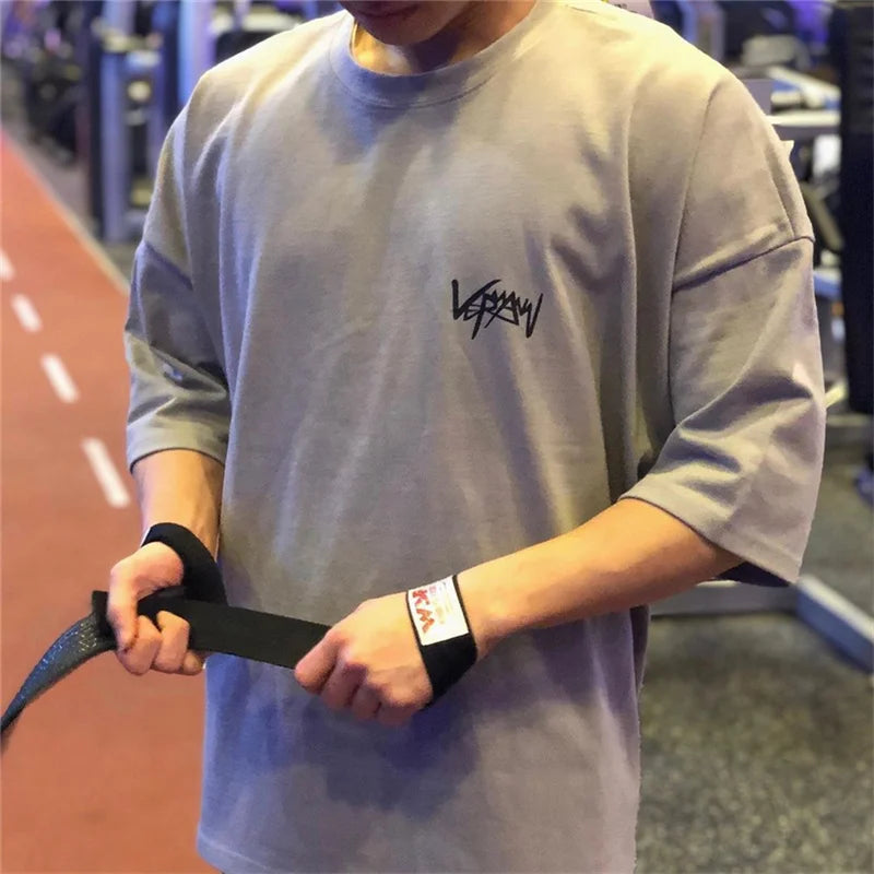 Men’s Oversized Cotton Training T-Shirt