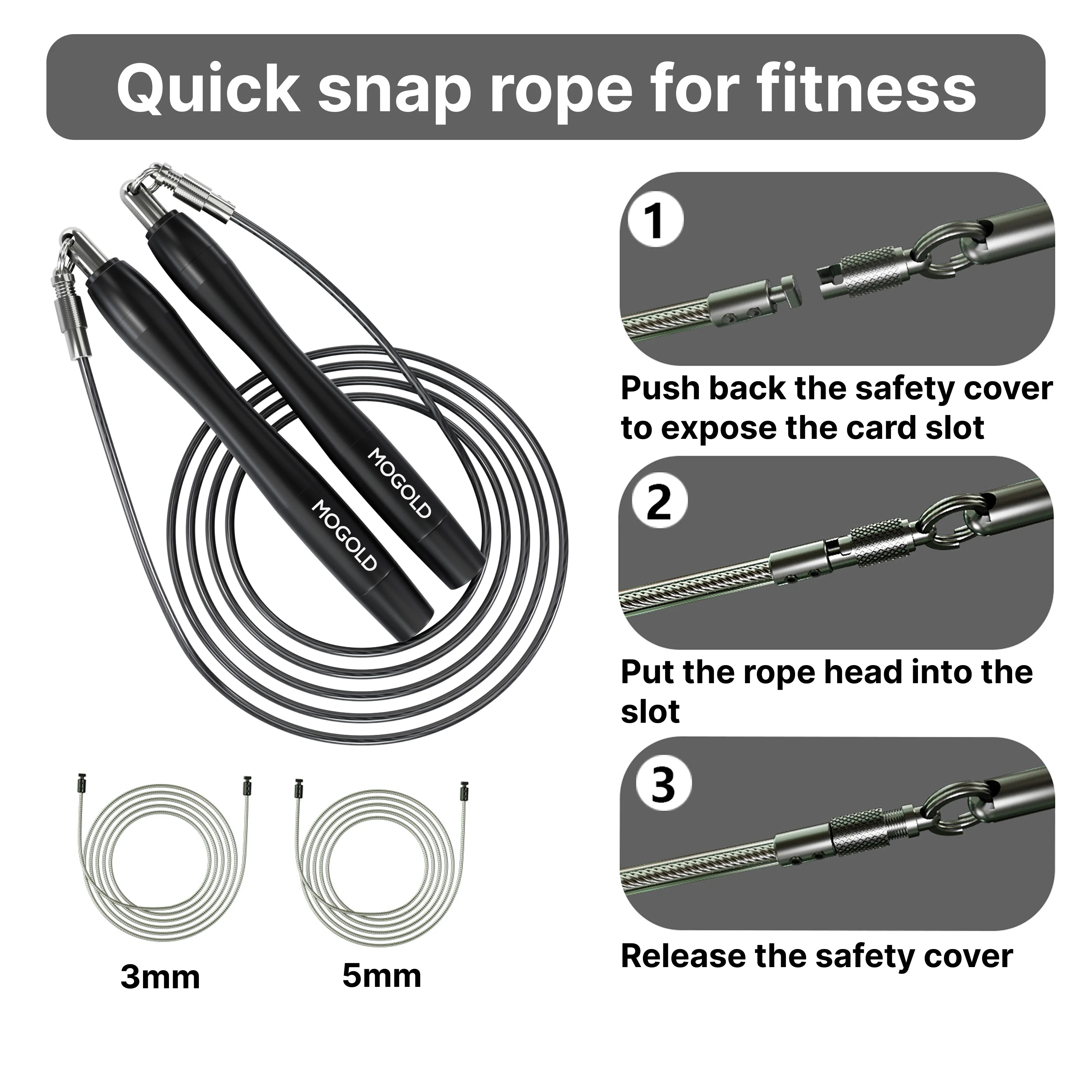MOGOLD Double Speed Rope Set