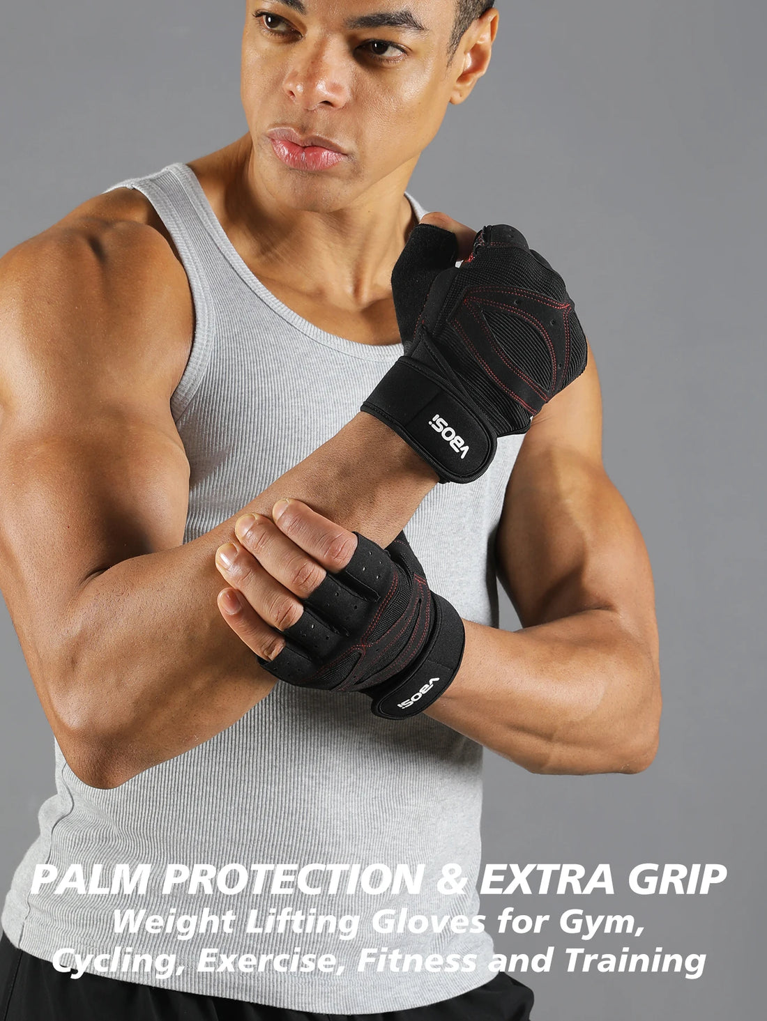 Non-Slip Weightlifting Training Gloves