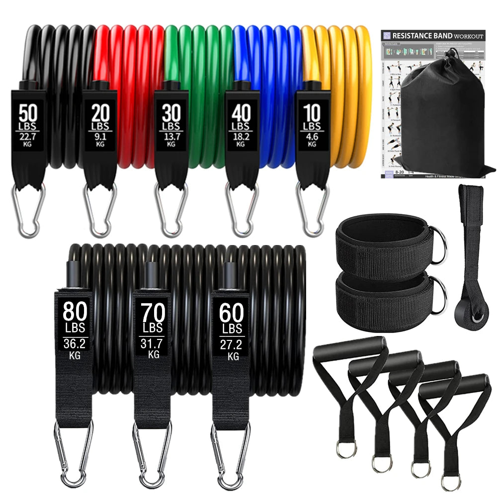 360lbs Resistance Bands Training Set