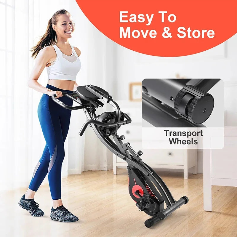 Foldable Magnetic Home Exercise Bike