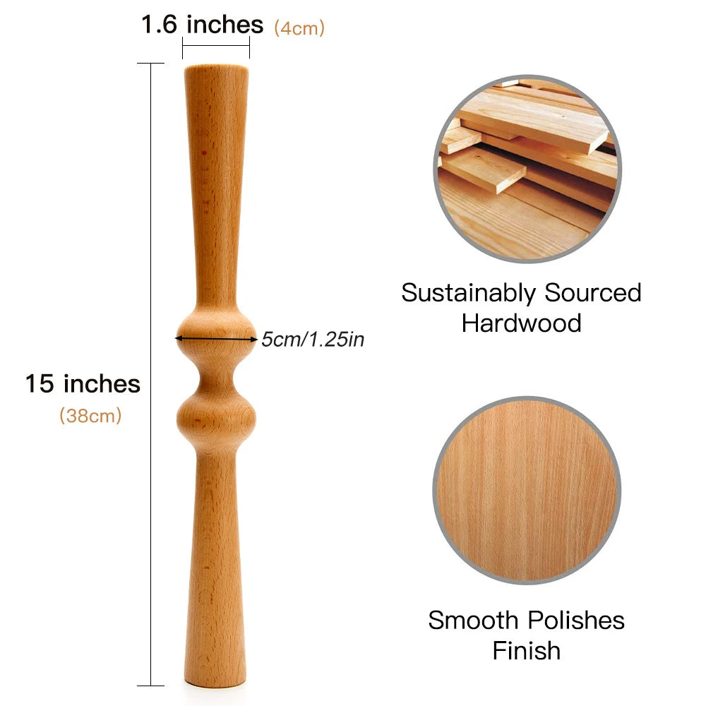 Wooden Spine Alignment Back Roller
