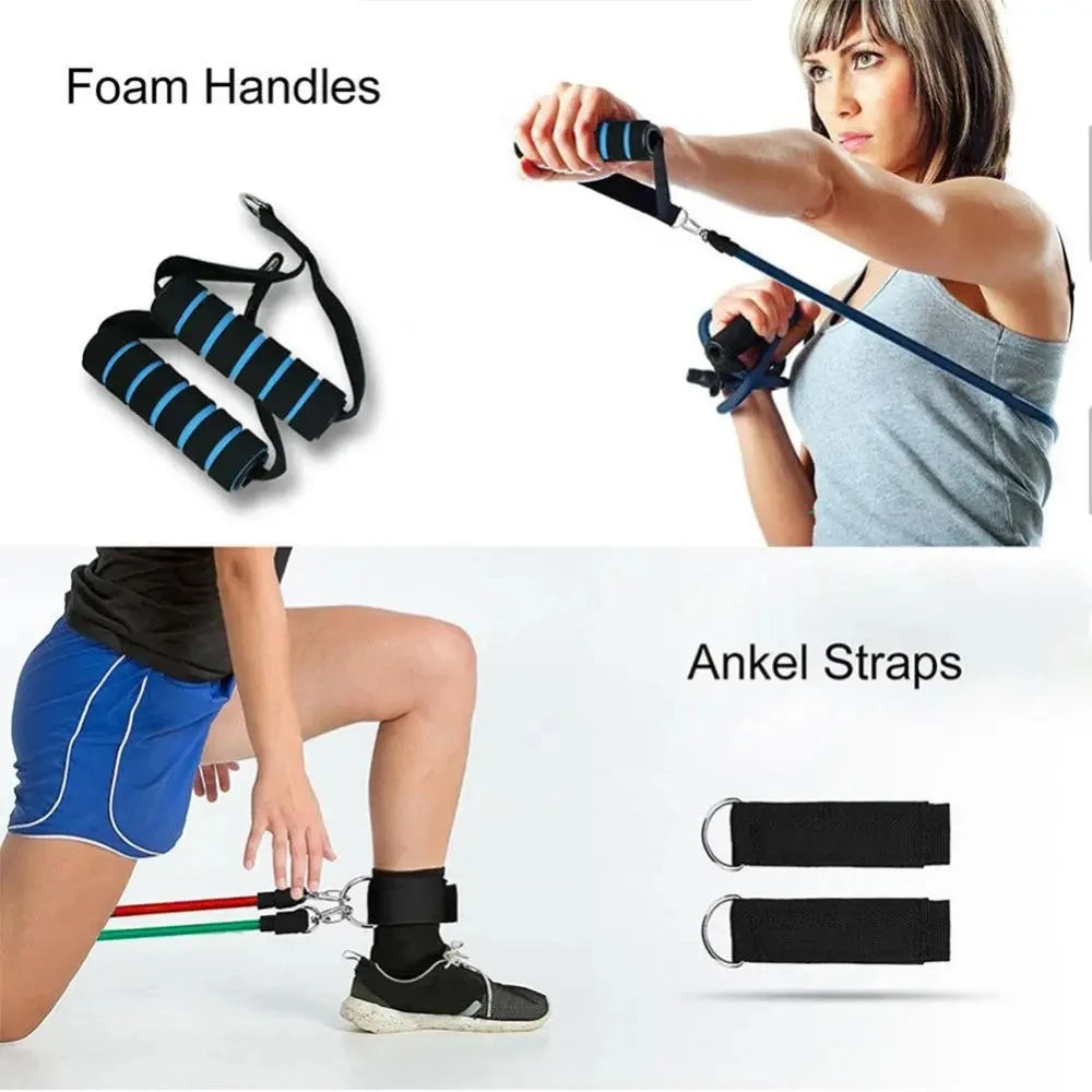 11-Piece Resistance Tube Bands Set