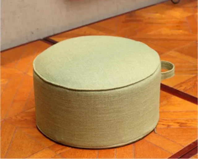 Linen Round Tatami Floor Cushion