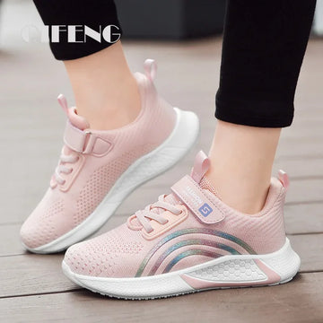 Girls’ Breathable Mesh Running Sneakers