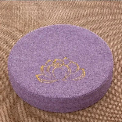 Round Meditation Cushion With Backrest