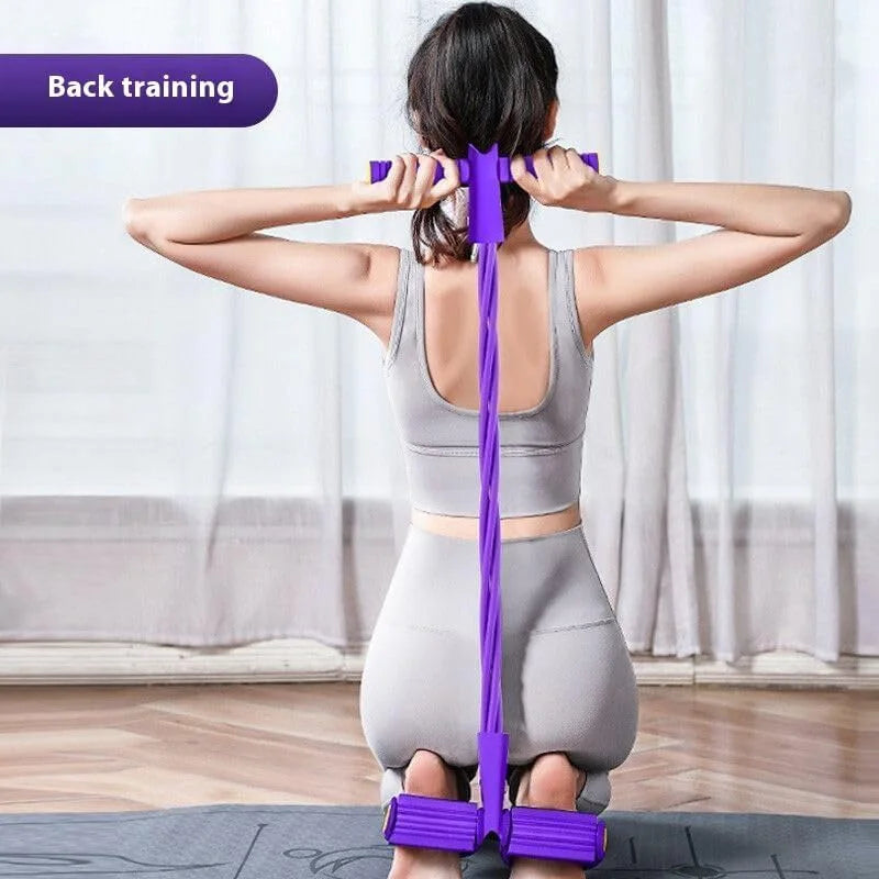 6-Tube Yoga Pedal Puller Band