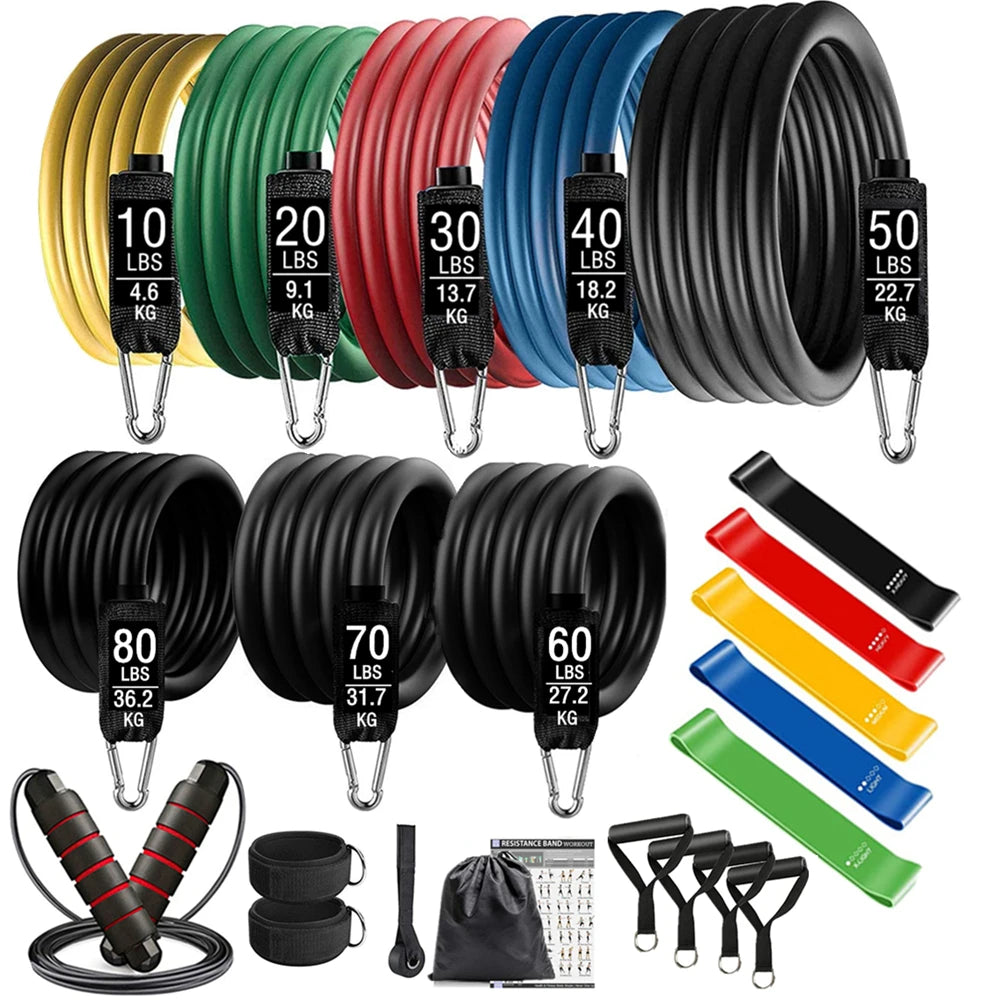 360lbs Resistance Bands Training Set