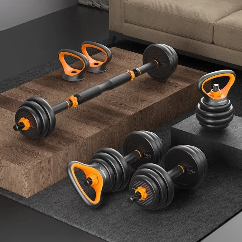 Women’s Dumbbell Barbell Kettlebell Set