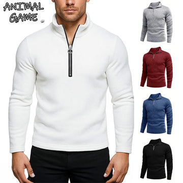 Men’s Half-Zip Casual Workout Hoodie