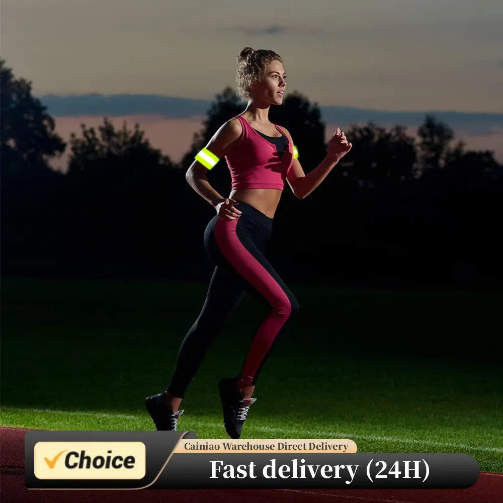 Adjustable High-Visibility Reflective Armband