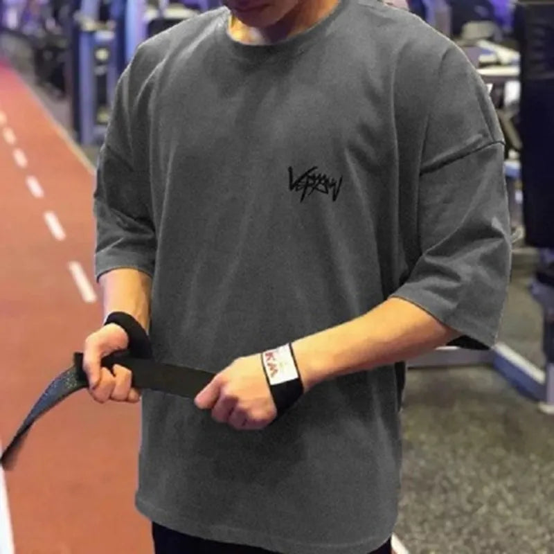 Men’s Oversized Cotton Training T-Shirt