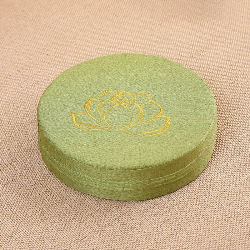 Round Meditation Cushion With Backrest