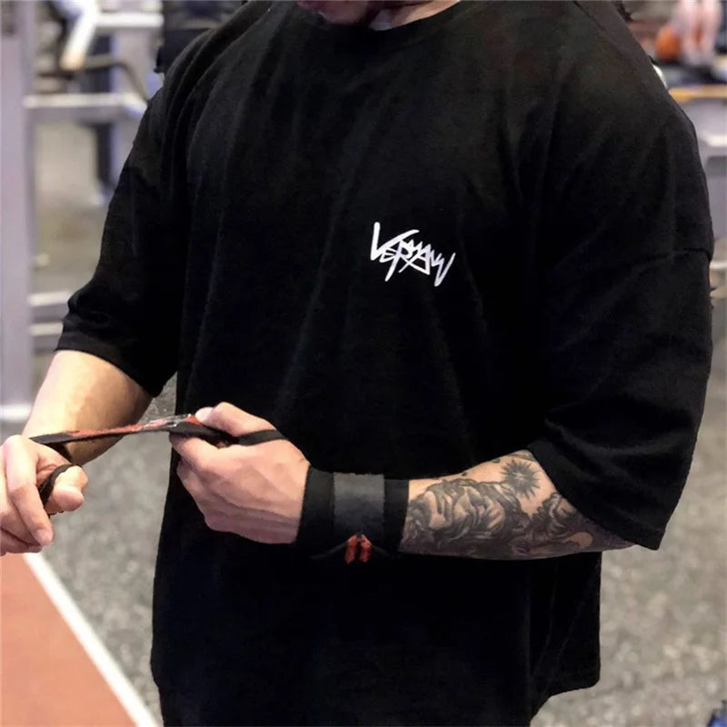 Men’s Oversized Cotton Training T-Shirt
