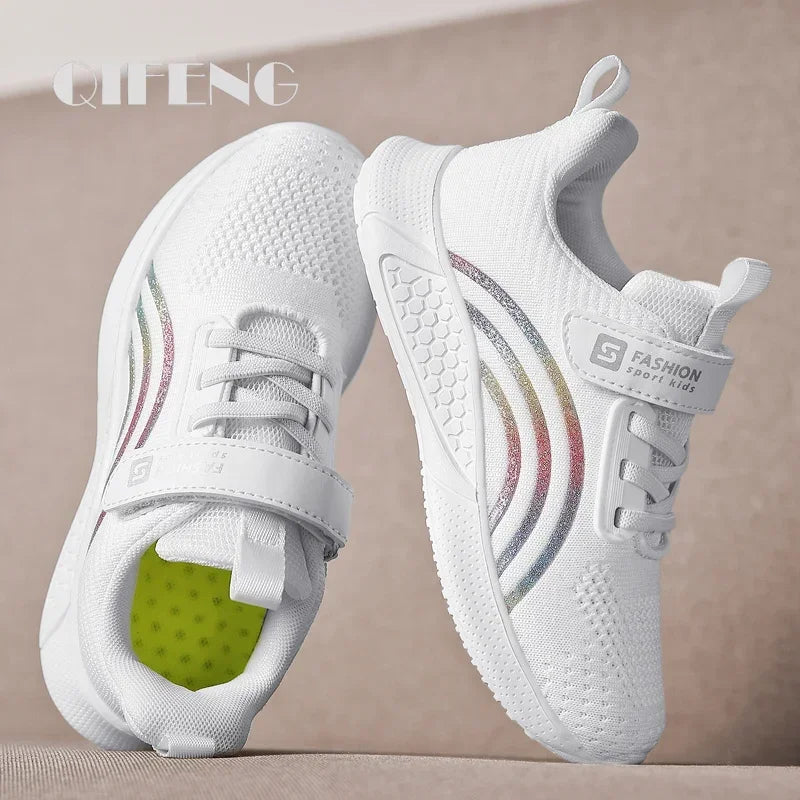 Girls’ Breathable Mesh Running Sneakers