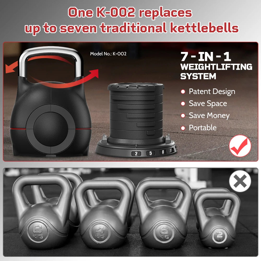 20kg Cast Iron Fitness Kettlebell