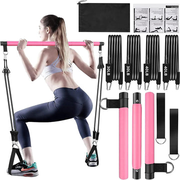 Pilates Bar Resistance Bands Kit