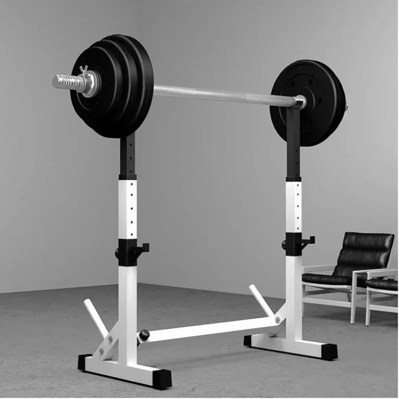 Adjustable Steel Barbell Squat Rack