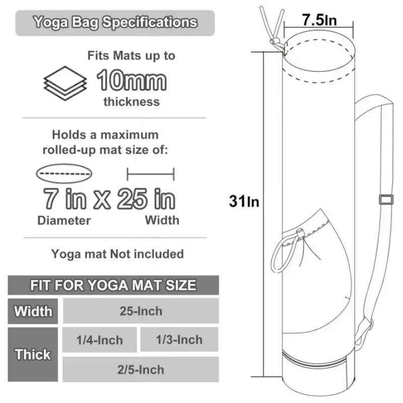 Large Capacity Yoga Mat Bag