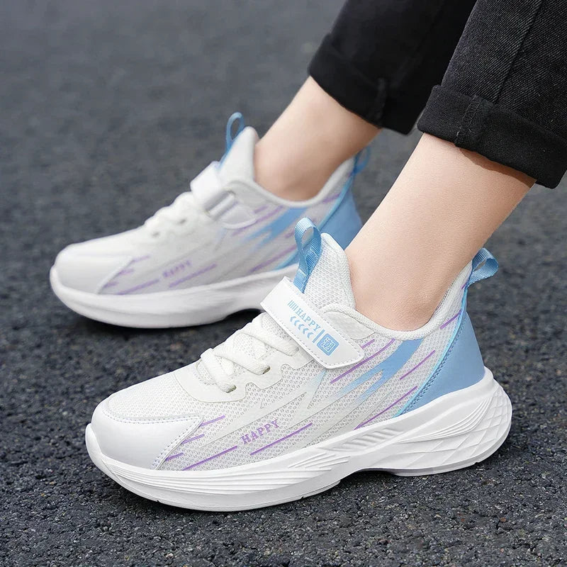 Girls’ Breathable Mesh Running Sneakers