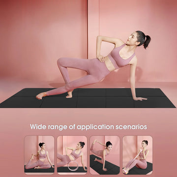 Black Foldable EVA Yoga Mat