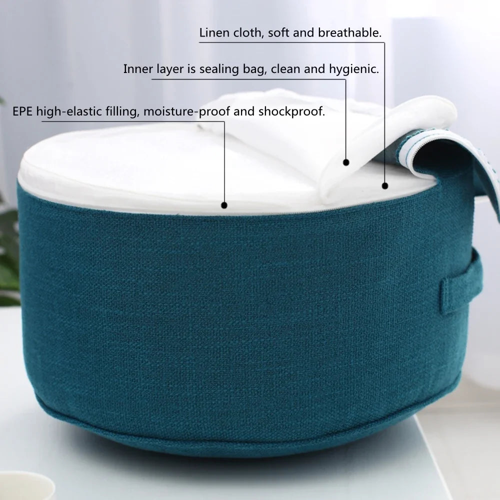 Linen Round Tatami Floor Cushion