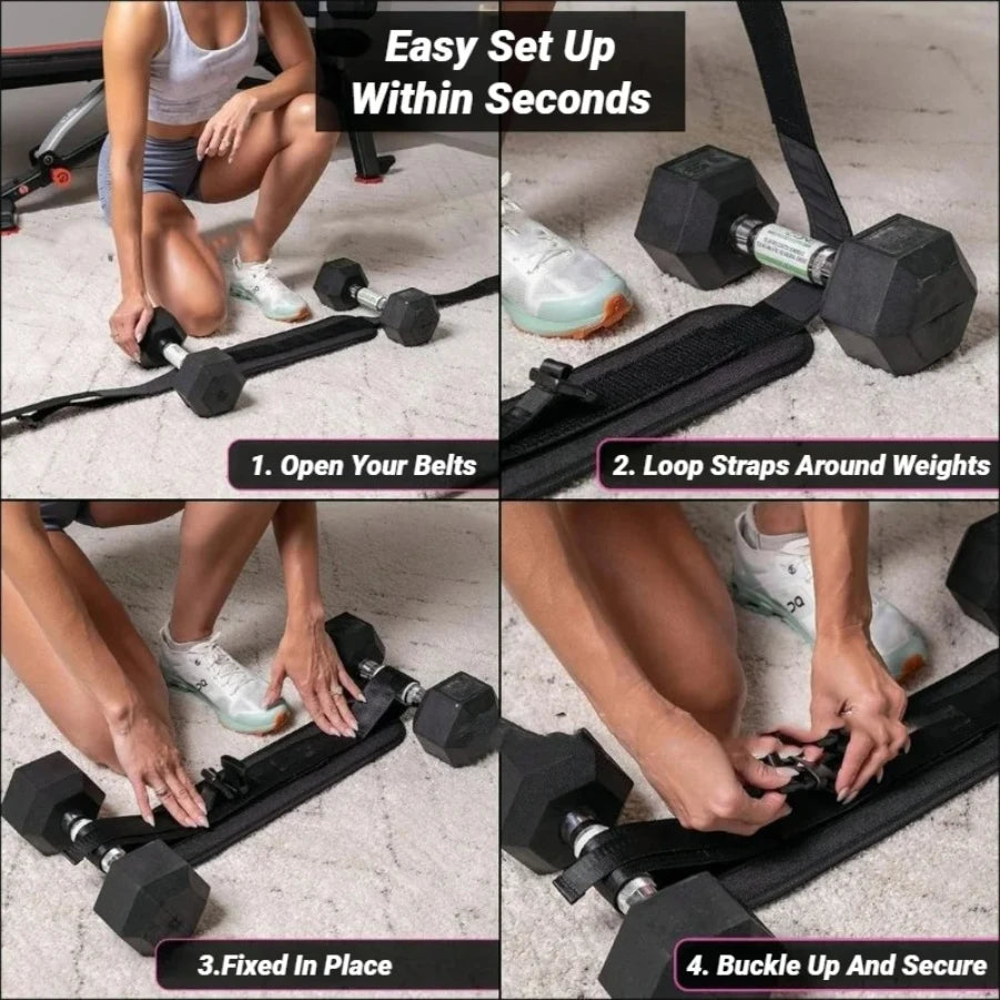 Dumbbell Exercise Hip Thrust Belt