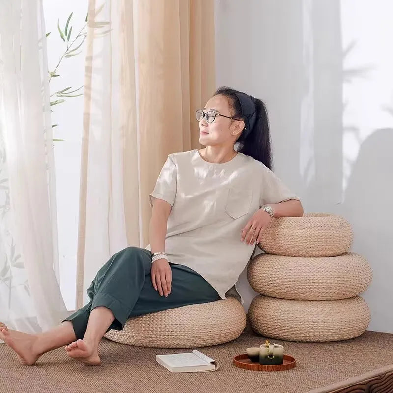 Japanese-Style Tatami Meditation Cushion