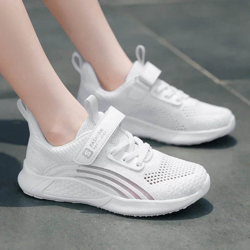 Girls’ Breathable Mesh Running Sneakers