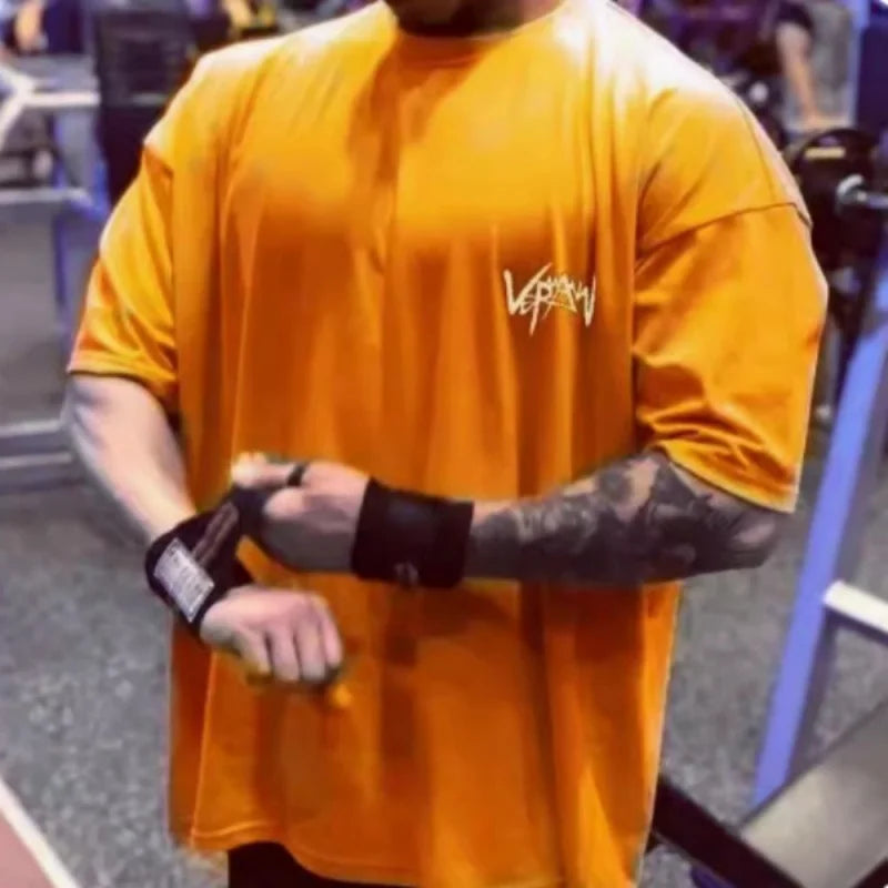 Men’s Oversized Cotton Training T-Shirt