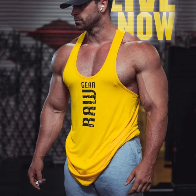 Men’s Cotton Bodybuilding Gym Tank