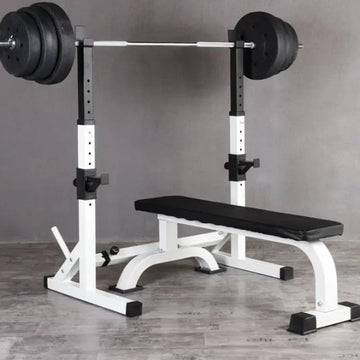 Adjustable Steel Barbell Squat Rack