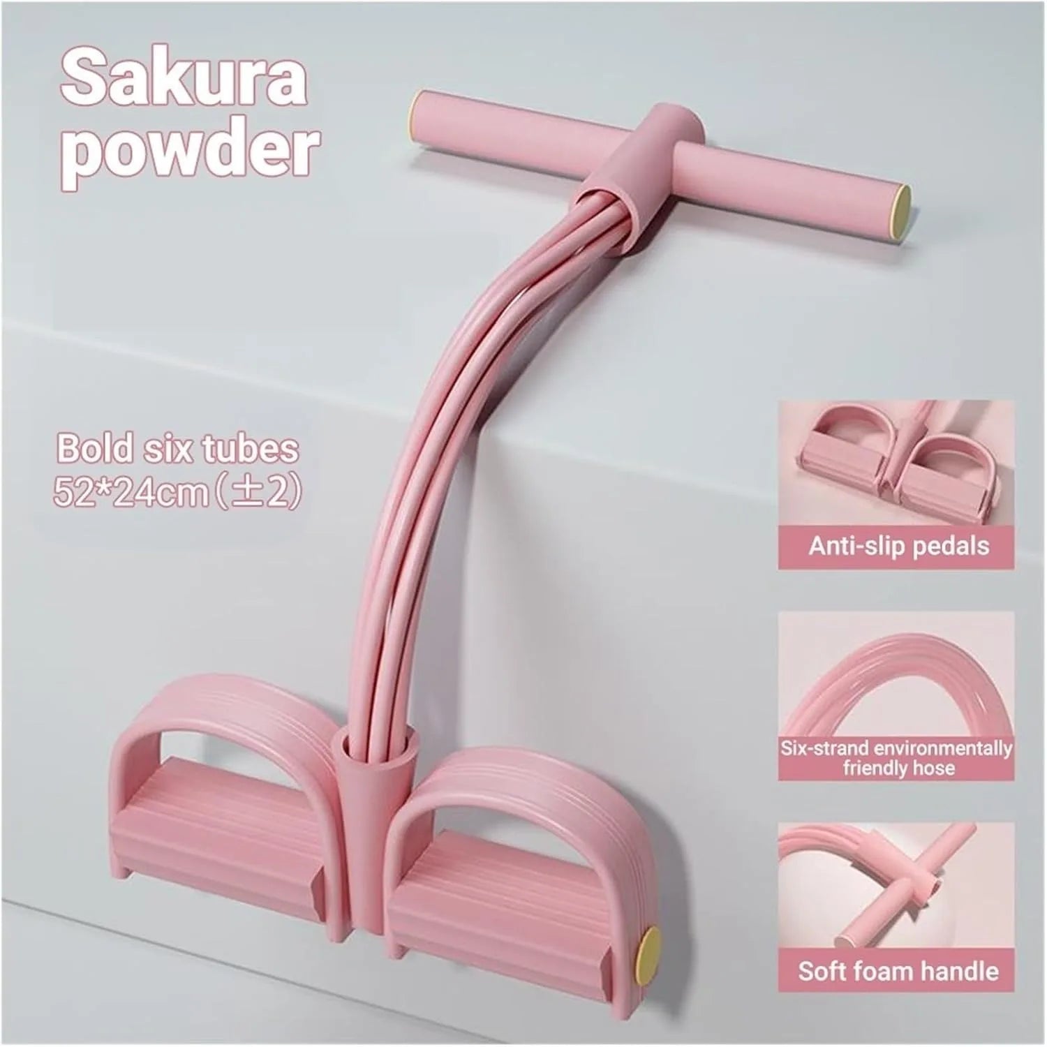6-Tube Yoga Pedal Puller Band