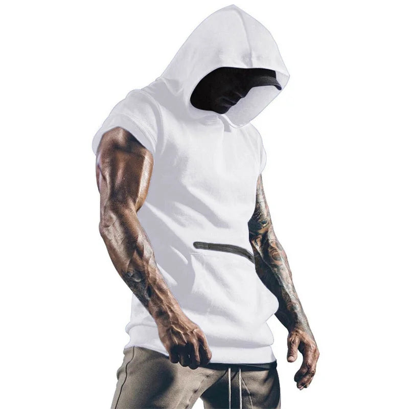 Men’s Sleeveless Hooded Fitness Vest